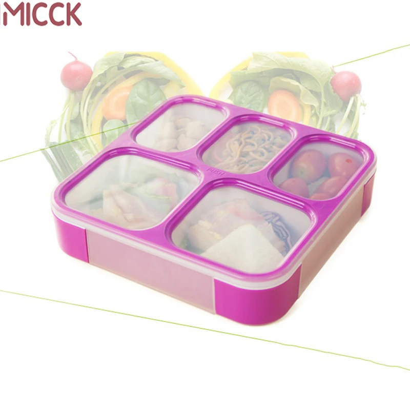 MICCK BPA Бесплатный Ланч-бокс, контейнер для хранения еды с отсеками, герметичный, тепловой, Bento box, большая емкость 1200 мл