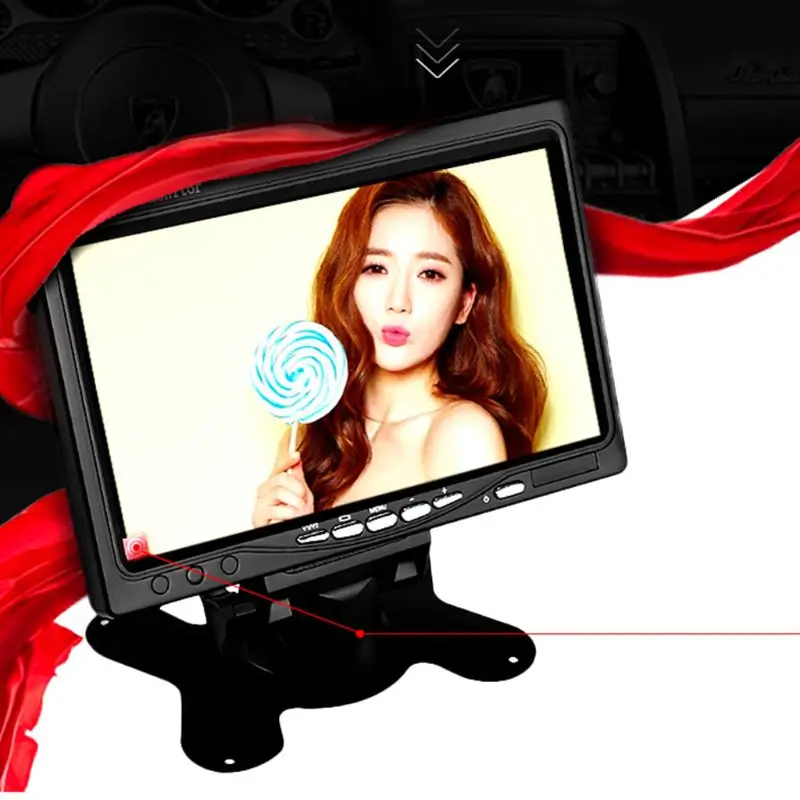 

7\" TFT LCD Digital Monitor Color Screen Car Rear View Backup Reverse Camera DVD