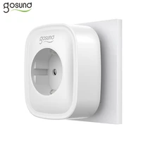 gosund sp1 wifi smart plug 16a eu electrical outlet compatible with alexa and google tuya mini smart wall socket