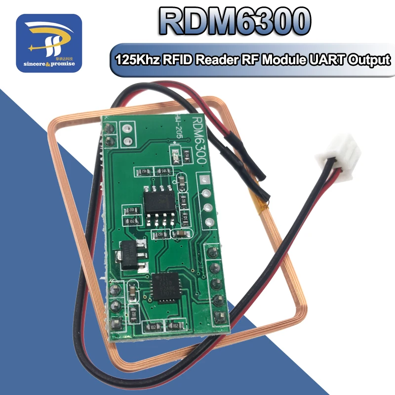 Модуль RFID считывателя RDM6300 125 кГц 5 в постоянного тока RDM630 UART система контроля