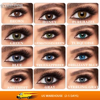 EYESHARE 2pcs Pair STOCK 3Tone Colored Contact Lenses for Eyes Cosmetic Coloured Eye Lenses Contacts