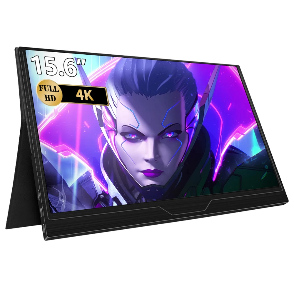 15 6 inch 4k portable monitor 1080p touch screen gaming monitor usb c hdmi for switch smartphone laptop ps4 xbox raspberry pi free global shipping