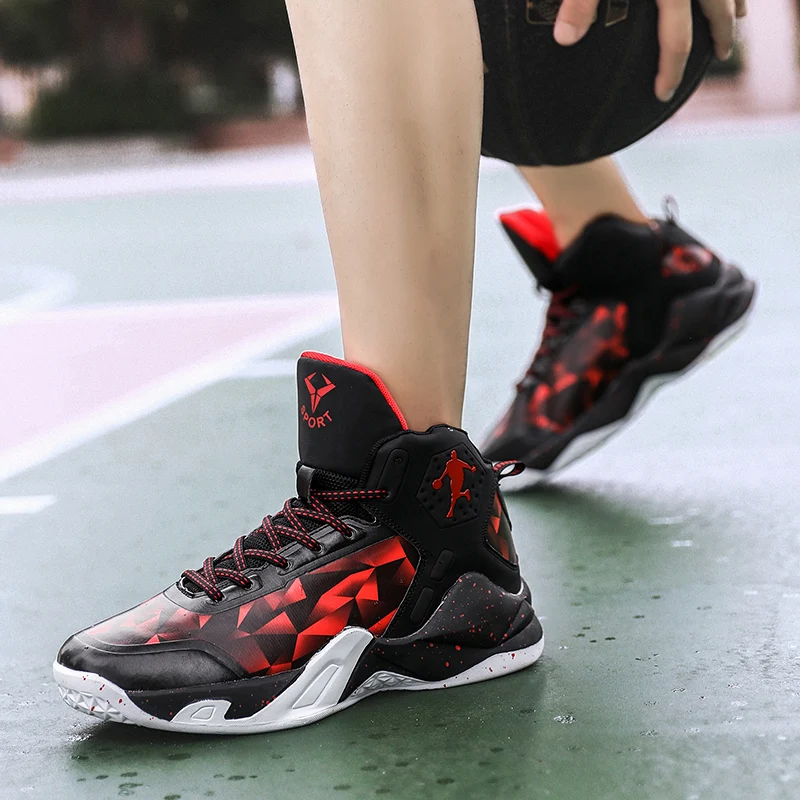 

Basketball Shoes Men Sneakers Basket Shoes High Top Couple Basketball Sneakers Zapatillas Para Hombres Breathable Jordan Shoes
