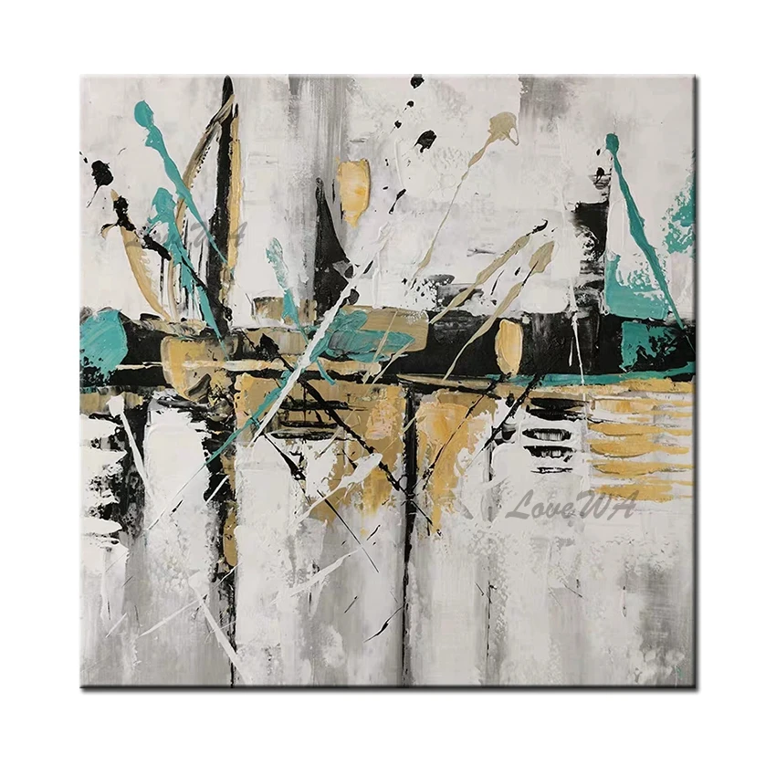

Modern Large Size Abstract 100% Hand-painted Oil Painting Canvas Wall Art And Artwork Home Decoration Piece Paintings For Wall