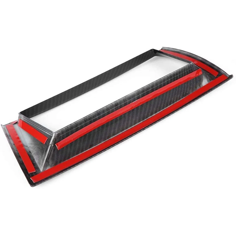 

for X5 X6 E70 E71 2007 - 2013 Car Carbon Fiber Central Control Dashboard Panel Navigation Screen Frame Cover Trim