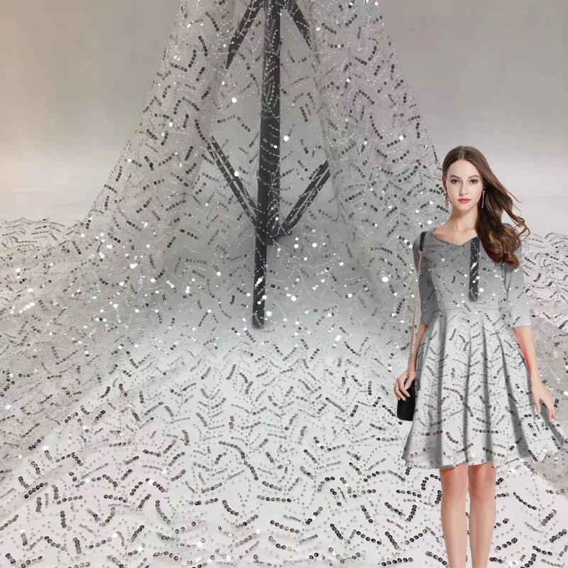 Африканская вуаль кружевная ткань светильник лые цветные бусины и блестки