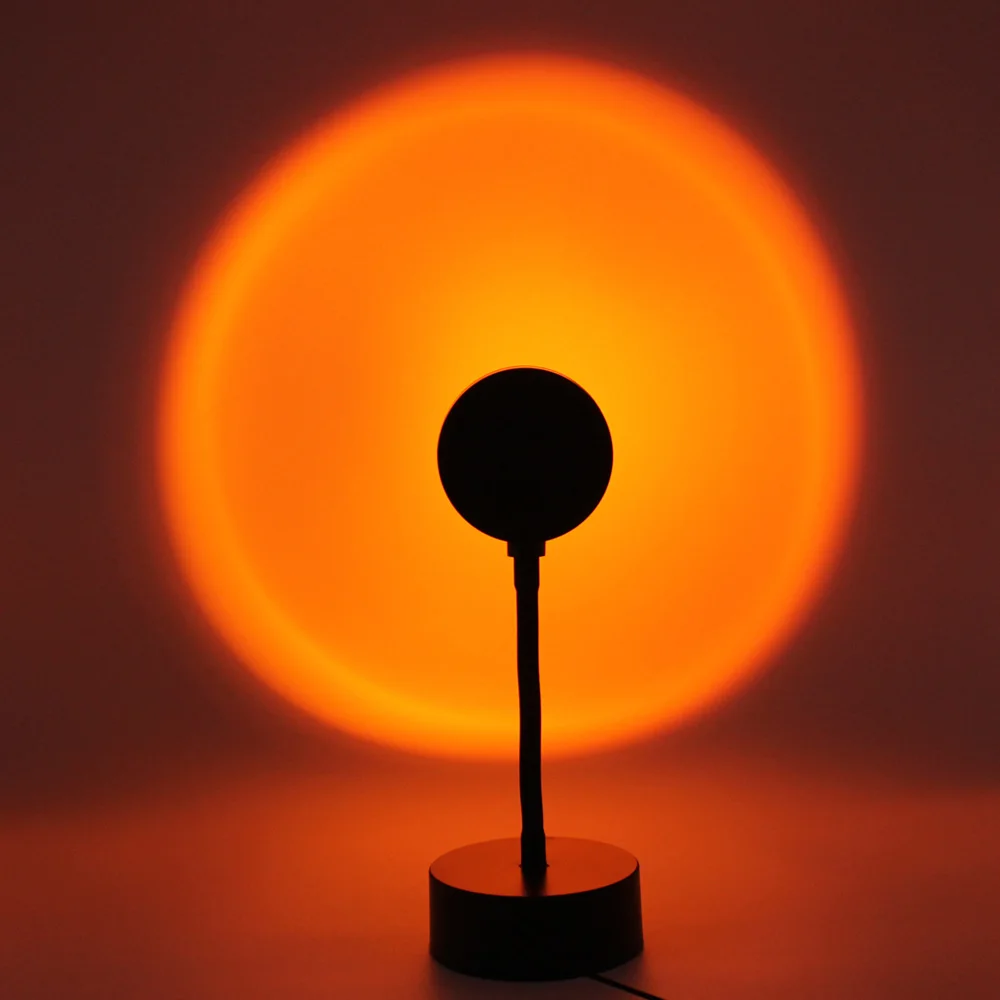 

LED Sunset Projector Lamp USB Powered Live Streaming Photography Background Atmosphere Lights Home Bedroom Coffe Shop Decoration