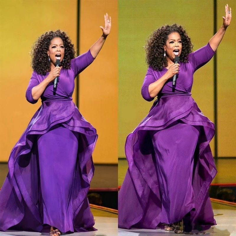 Oprah Winfrey вечерние платья облегающие знаменитостей Средний Восток Дубай Арабский