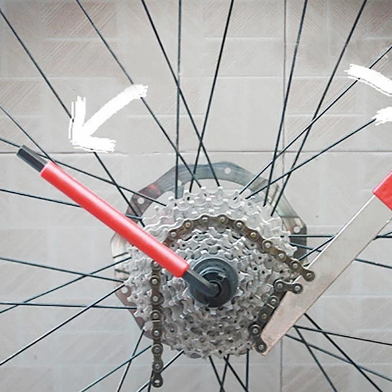 

Extended Bicycle Box Disassembly Tool Chain Whip And Auxiliary Wrench Bicycle Sprocket Disassembly Tool Sprocket Remover