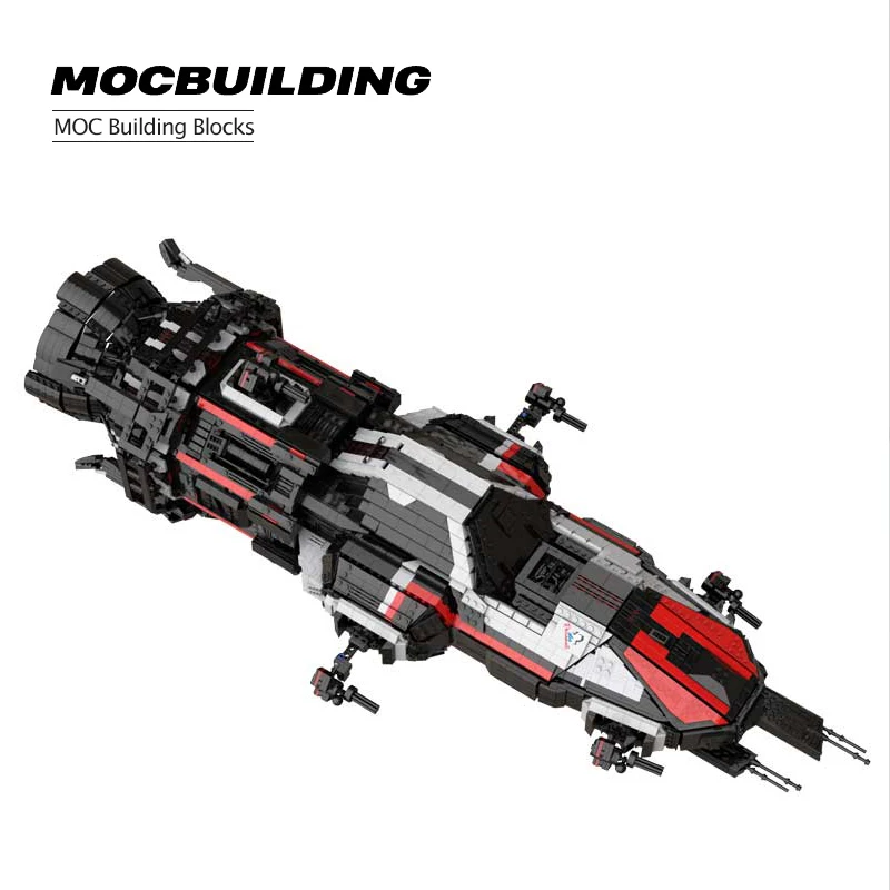 

Starship Hi Tech MOC креативная космическая серия, Подарочные игрушки, модель космического корабля, подарок на день рождения для мальчика