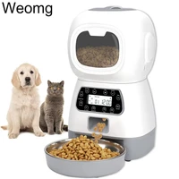 3 5l automatica pet feeder smart with stainless steel bowl for dogs cats auto feeding meals pet food dispenser led manual feeder