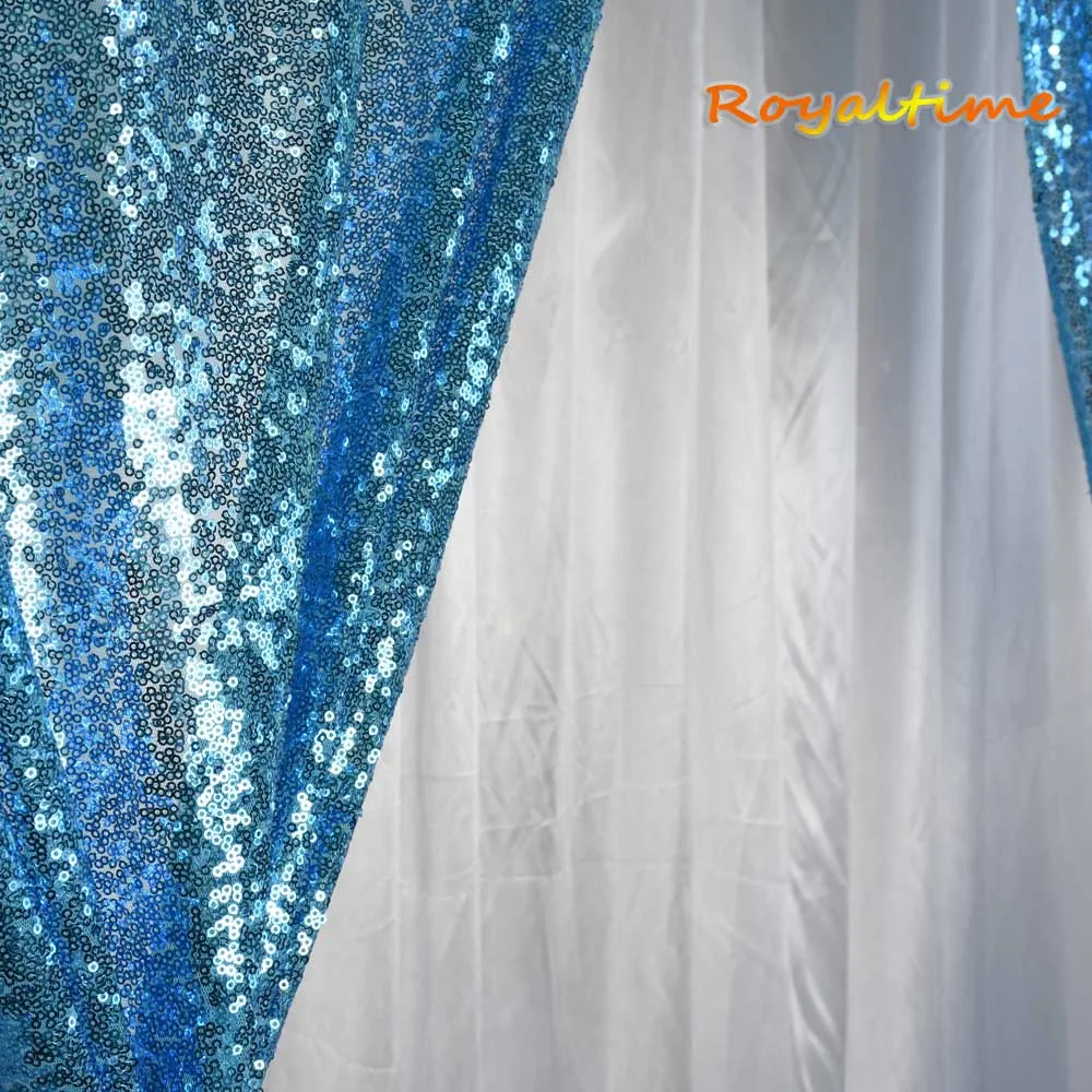 Бирюзовые блестящие фоны Royaltime 2x8 5 футов фон для вечеринки свадьбы фотобудки