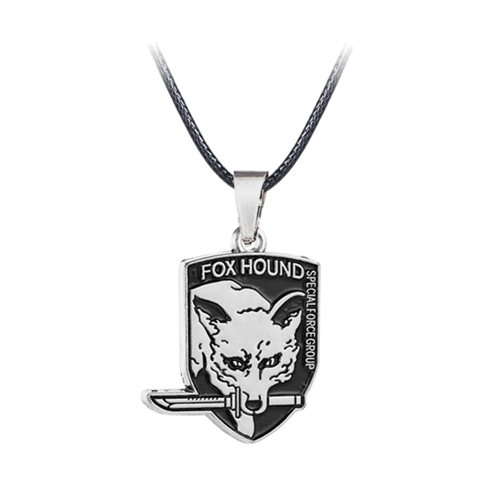 Цельнокроеное ожерелье с надписью Fox Hound от ZanzibarLand outer Heaven подвеска железными