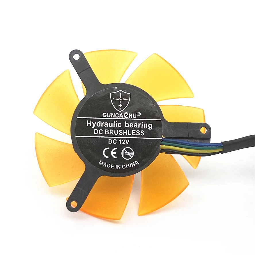 Фото Видеокарта для ZOTAC Fan Blade 45 мм, Тихая Бесшумная, шаг отверстия 39 мм, 12 В, 4 контакта, 45 мм, 47 мм №2
