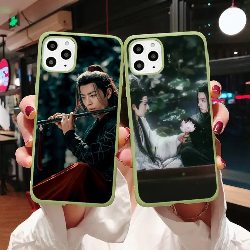 

Wang Yibo Xiao Zhan The Untamed Phone Case Candy Color for iPhone 11 12 mini pro XS MAX 8 7 6 6S Plus X 5S SE 2020 XR
