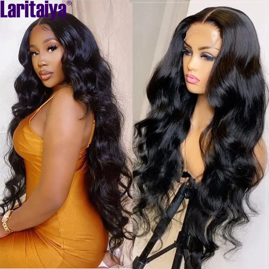 30 Inch HD Lace Front Human Hair Wigs Malaysian Body Wave Human Hair Wigs Pre Plucked Lace Closure Wig 180% Long Lace Front Wigs