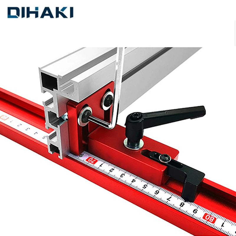

30/45 Type Woodworking Track Stop T-Slot Miter Stop Aluminium Profile Sliding Brackets Woodworking Workbench DIY Accessories