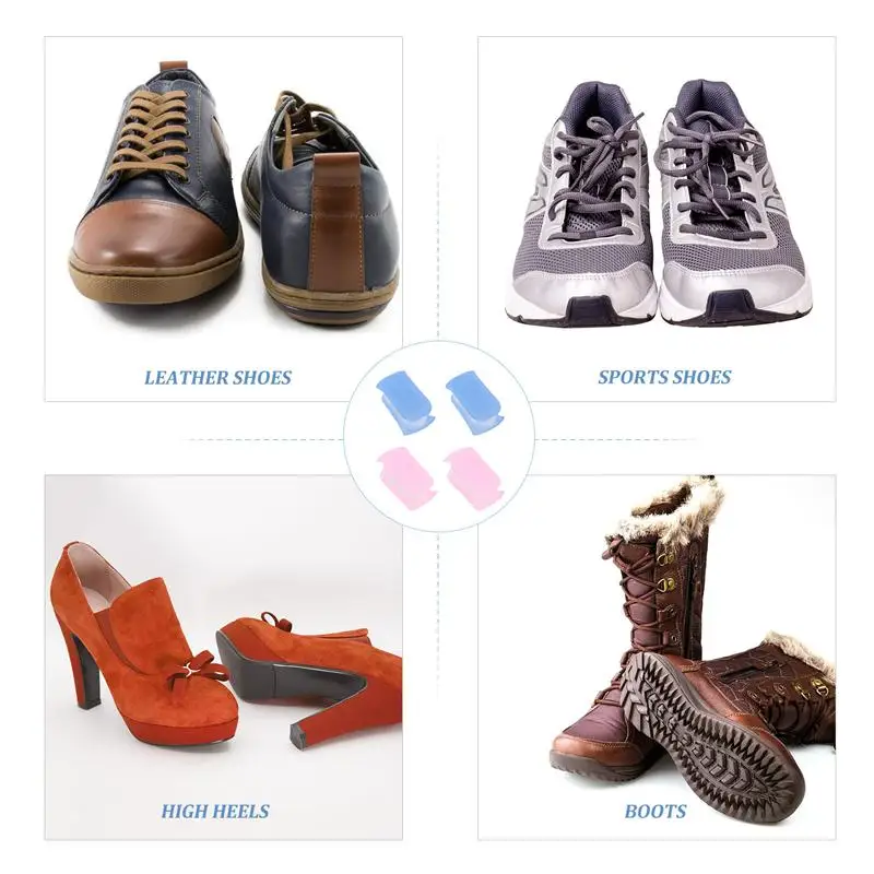 

2 Pairs Height Insoles Heel Lift Inserts Invisible Adjustable Heel Lift For Women Girls Heel Insoles Foot Care Tools