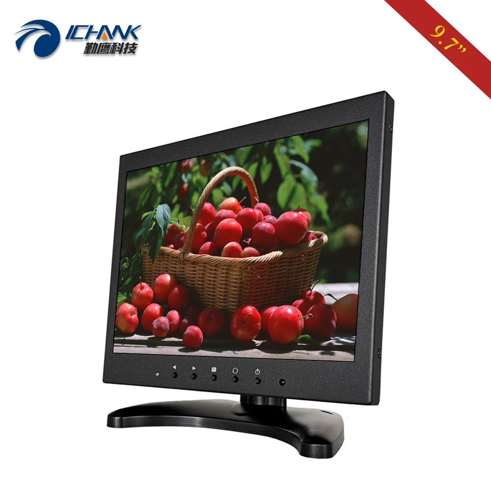 ZB097TN-V592/9," 10" дюймов 1024x768 ips ЖК-экран 720p BNC HDMI VGA металлический чехол монитор ПК дисплей USB порт u-диск видеоплеер