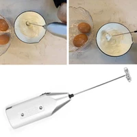 2pcs handheld electric milk frother cappuccino maker hot chocolate coffee mixer blender egg beater kitchen utensils tools