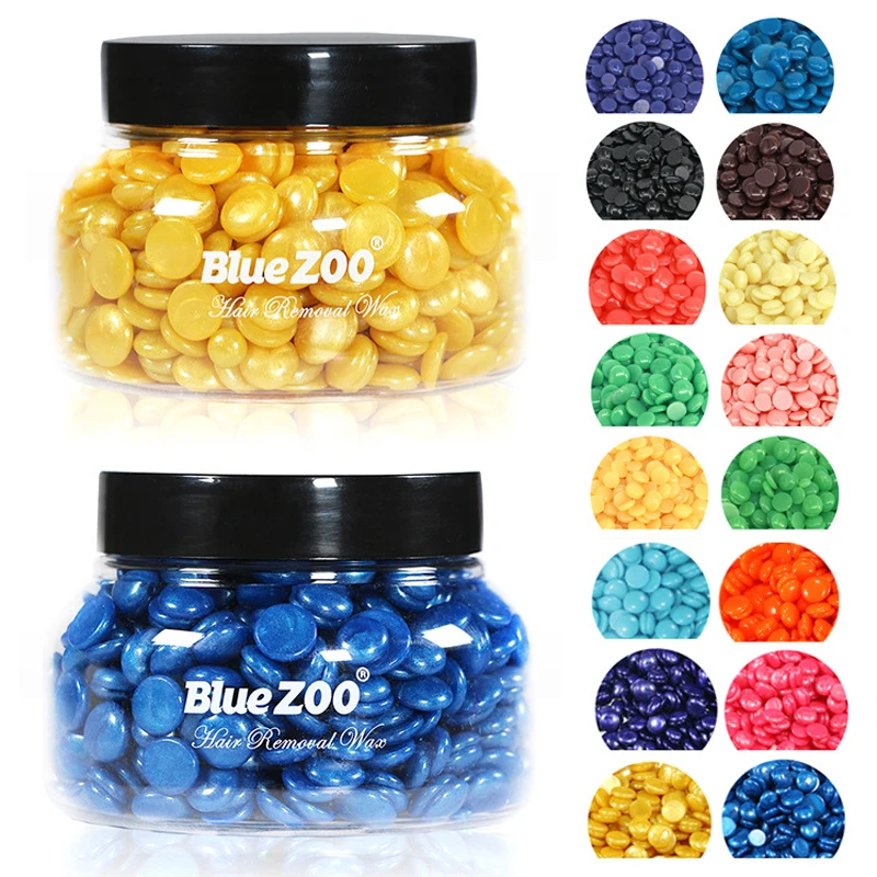 

150g Hard Wax Beans for Hair Removal Brazilian Bikini Wax Blue Wax for Face, Body, Legs, Underarms, Pearl Beads for Wax Warmers