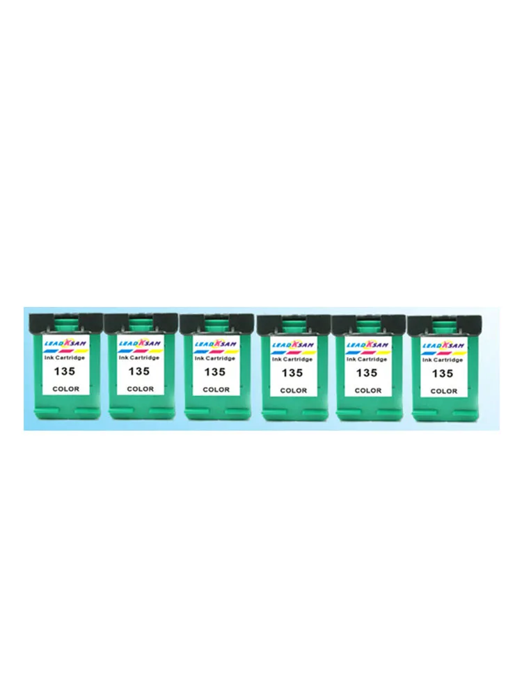 6 шт. 135 совместимый картридж с чернилами для hp135 hp Deskjet 6543 5743 6623 6843 6523 9803 5943 6943 6983