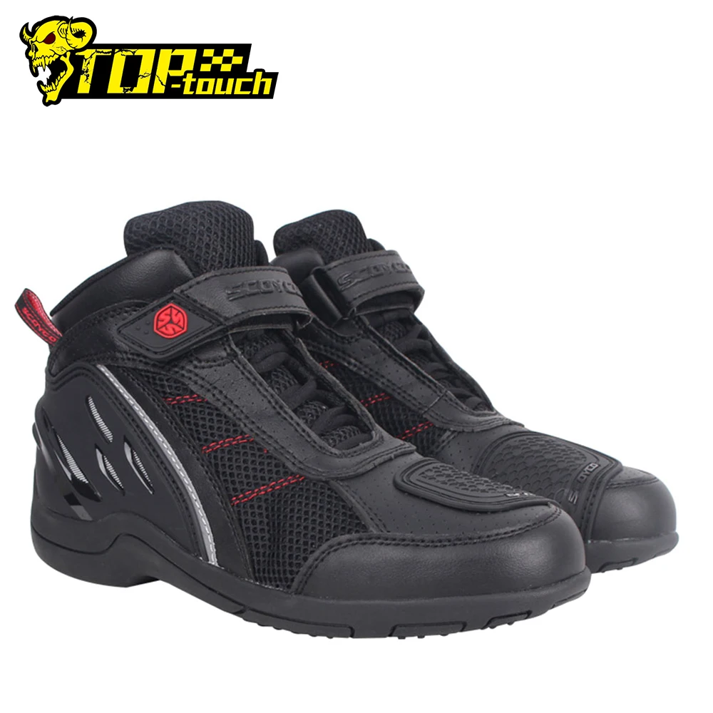 

SCOYCO Motorcycle Boots Breathable Motocross Off-Road Racing Shoe Men Moto Boots Motorbike Riding Protective Gear Shoes