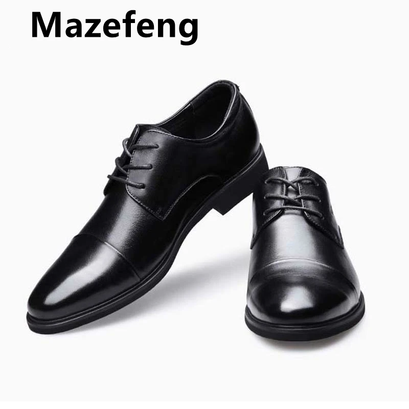 Mazefeng/Большие размеры 38 48 Новые Мужские модельные туфли Повседневные мужские из