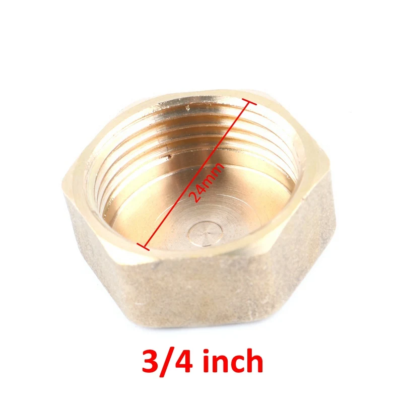 1 шт. латунный 1/2 &quot3/4&quot резьбовой соединитель медная Шестигранная Головка