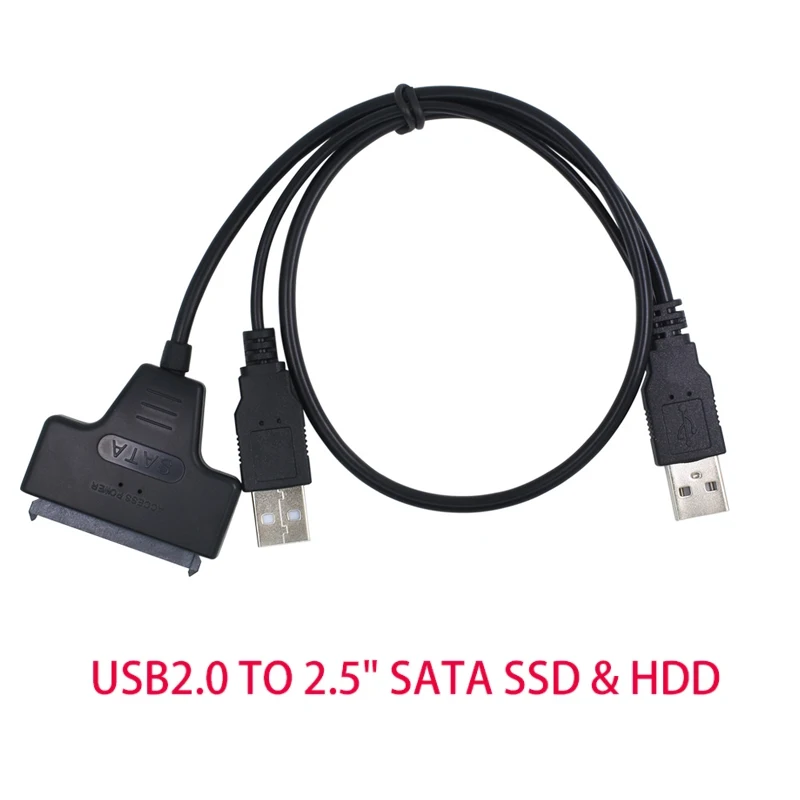 

Sata To USB 2.0 Hard Driver Adapter Support 2.5 Inches HDD 7+15pin SATA Hard Drive Cable Adapter For SATA SSD & HDD Converter