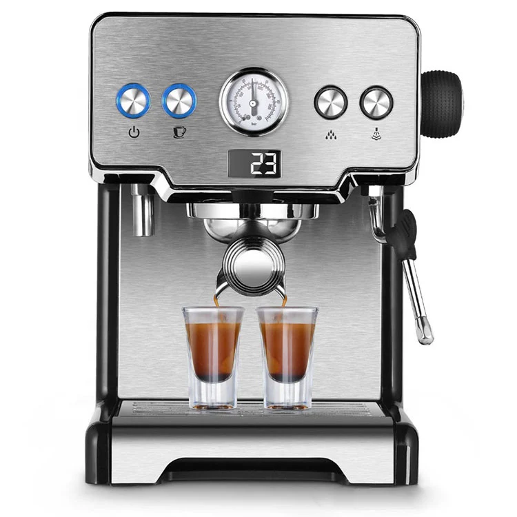 

220V coffee machine Espresso Machine Household Thermostat 15bar Coffee Machine Semi-automatic Pump Cappuccino Milk Bubbler
