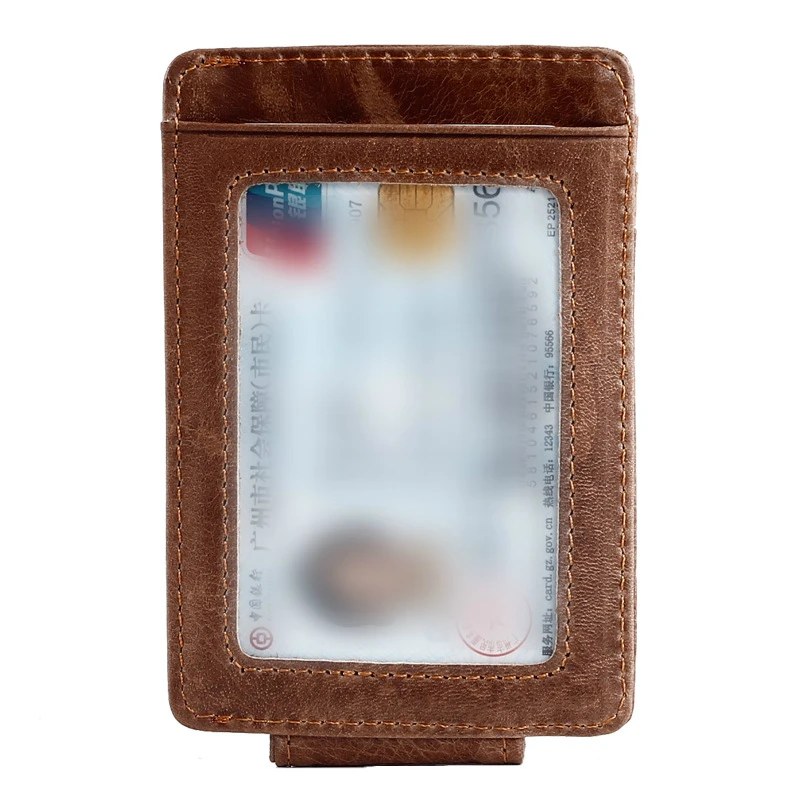 GUBINTU магнитная кожа доллар США билета пряжка деньги RFID блок ультра тонкий банкнот