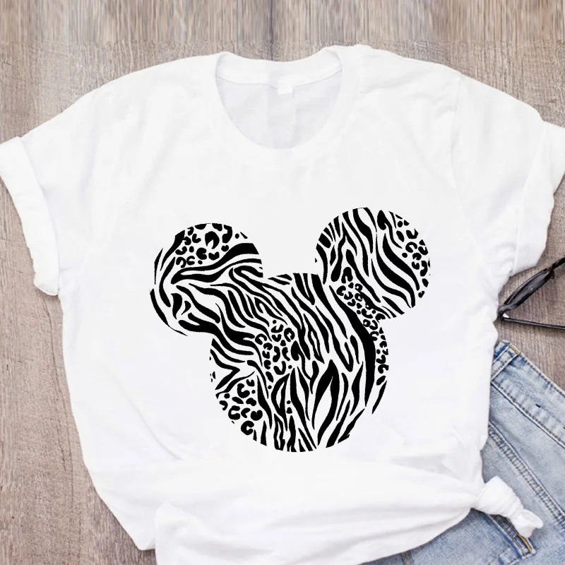 Leopard Rat Head Retro Print T-shirt Women's T-shirt 90s Vouge T-shirt Top T-shirt Fashionable Harajuku Shirt Women