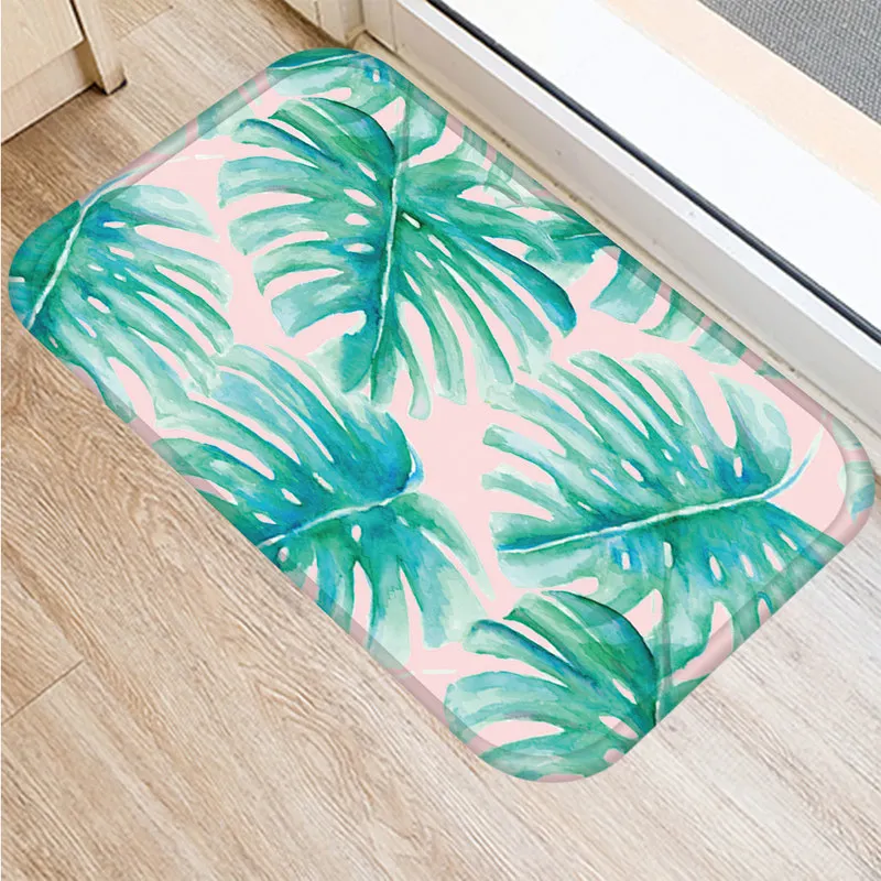 Кактус тропический коврик Monstera для кухни в прихожей пасторальный Стиль Открытый