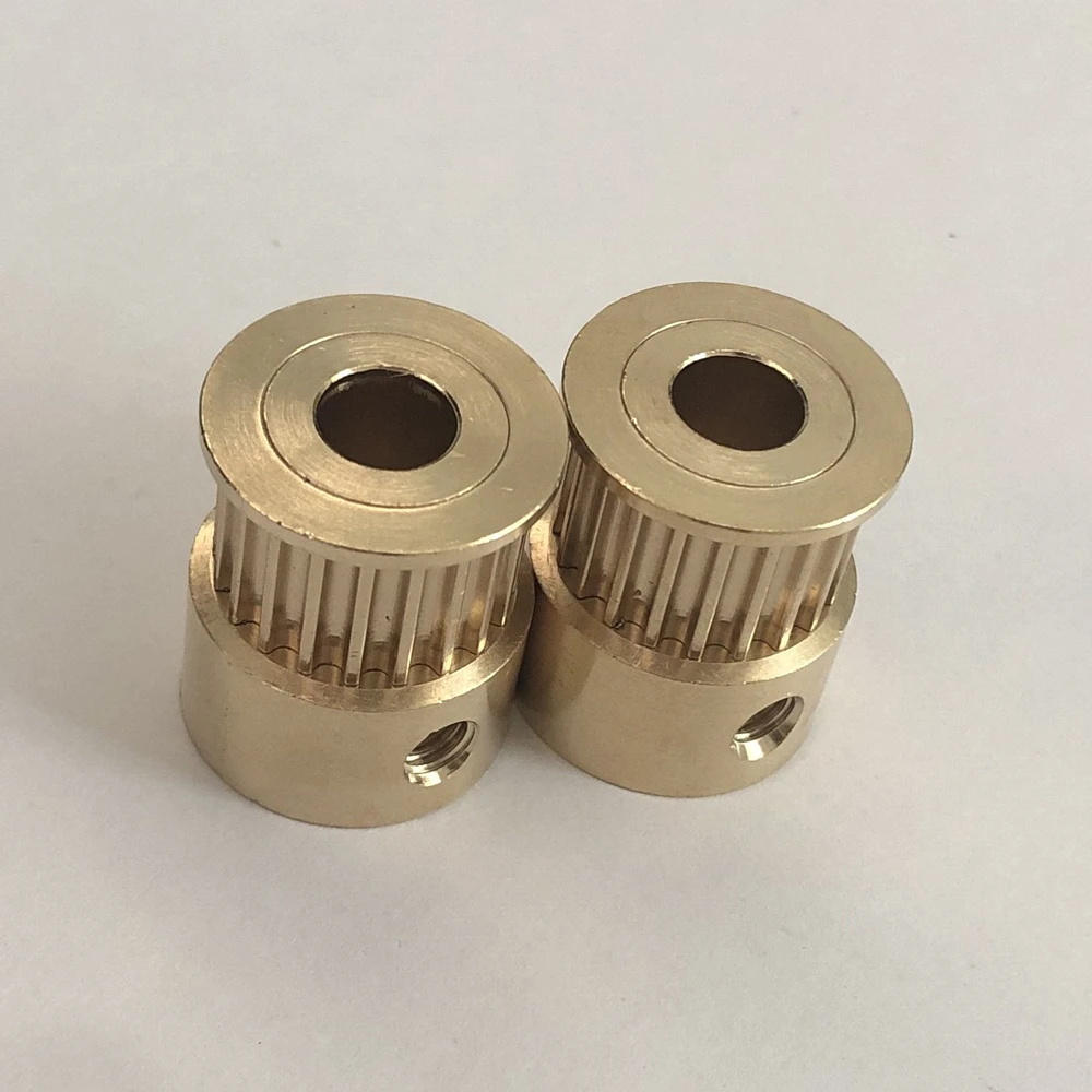 2 шт./лот латунный 3 м 20 зубчатый шкив отверстие 8 мм для ремня шириной 10 зубьев