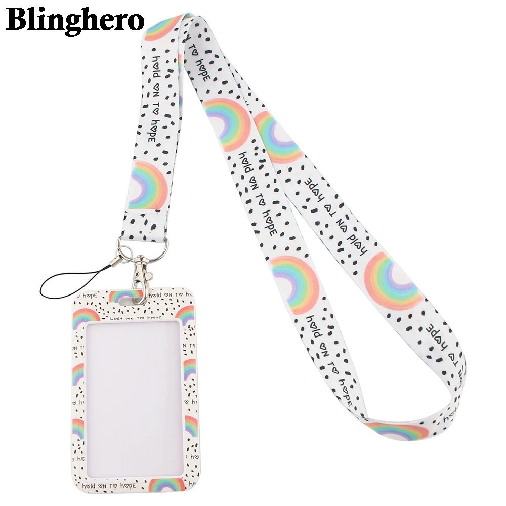 Ремешок на шею для удостоверения личности CB109 Радужный мультяшный ремешок