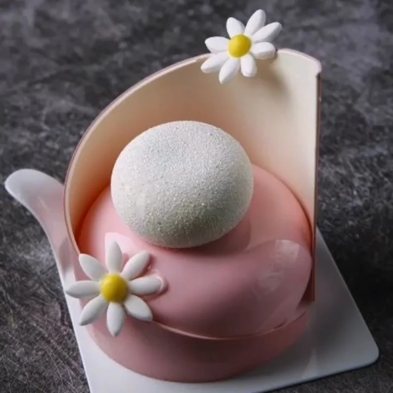 8 сплющенной формы силиконовые для выпечки в форме французского муссов и