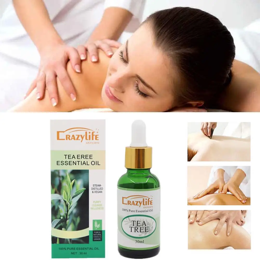 

30 мл масло чайного дерева 100% натуральное чистое неразбавленное эфирное масло для увлажнения Y0T9