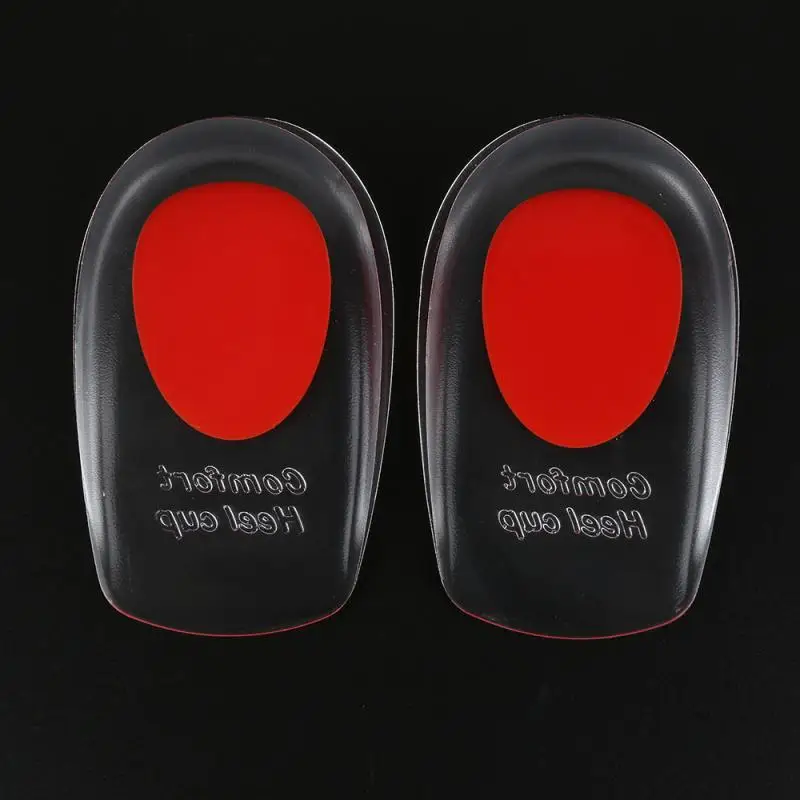 1 пара силиконовых гелевых подушек на пятке облегчение боли в ногах защита