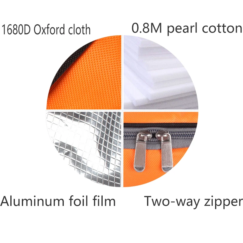 

Portable Lunch Cooler Bag Folding Insulation Picnic Ice Pack Food Thermal Bag Drink Carrier Insulated Bags Food Delivery Bag