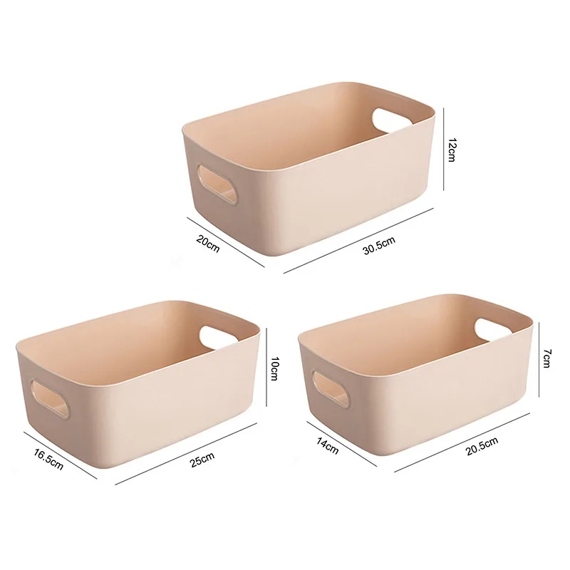 

Plastic Home Office Bathroom Storage Box Grid Desktop Sundries Storage Box Makeup Organizer Cosmetic Closet Bin Case 3 Sizes