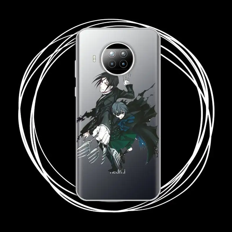 

Black Butler Anime high quality Phone Case Transparent for Xiaomi Redmi note 10 t 8 9 pro lite 11