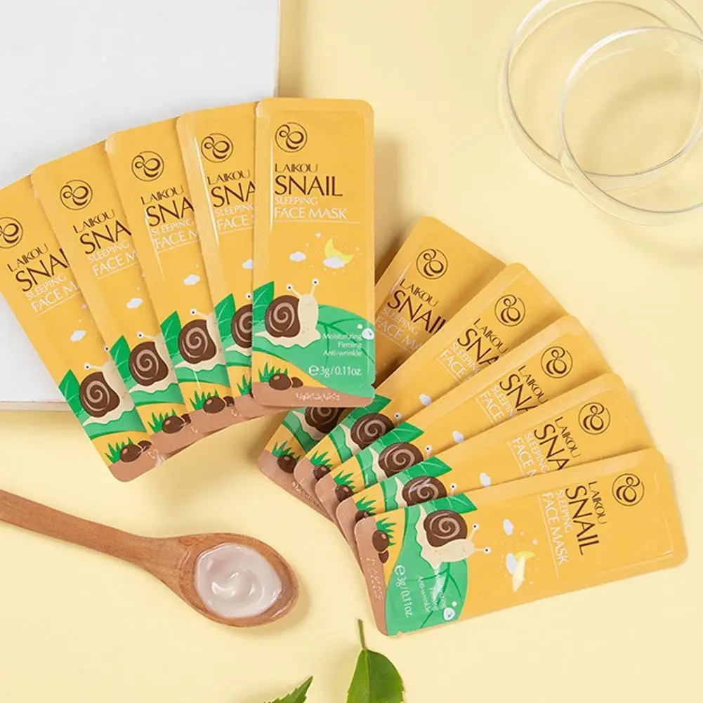 

2021 Hot Sell New Face Sleeping Green Tea Repairing Seaweed Snail Care Moisturizing Oil-control Skin Anti-aging Essence Too Z0U8