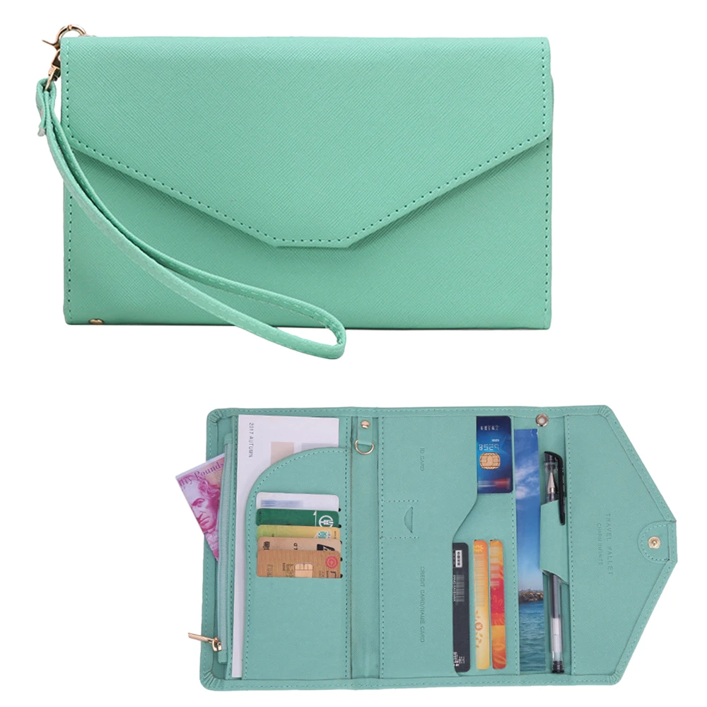 Дорожный держатель для паспорта складная сумочка кошелек модная визитная