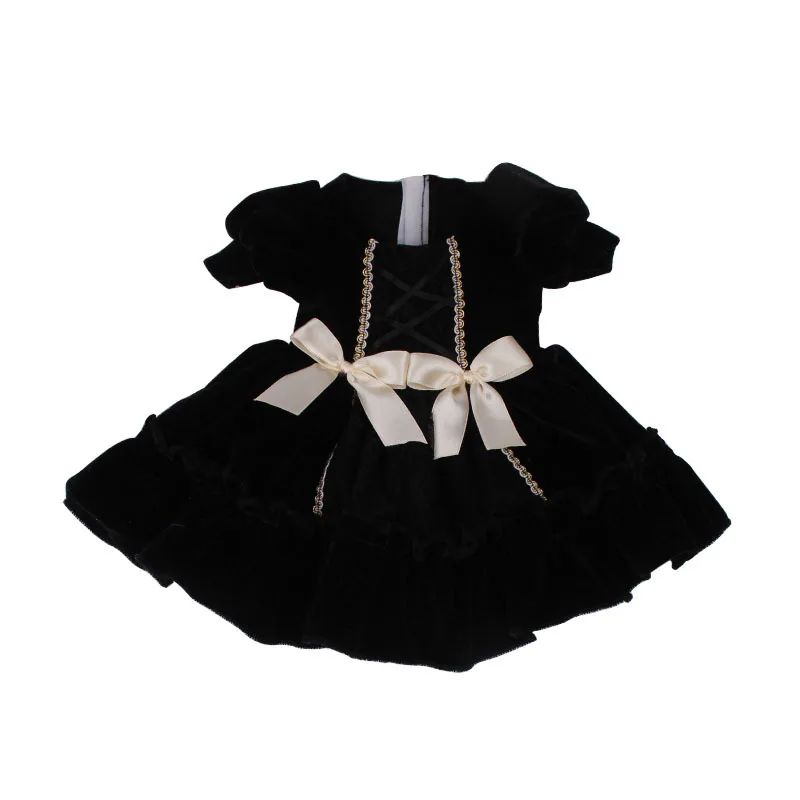 Бархатное платье принцессы в дворцовом стиле с бантом костюм для одежды 43 см