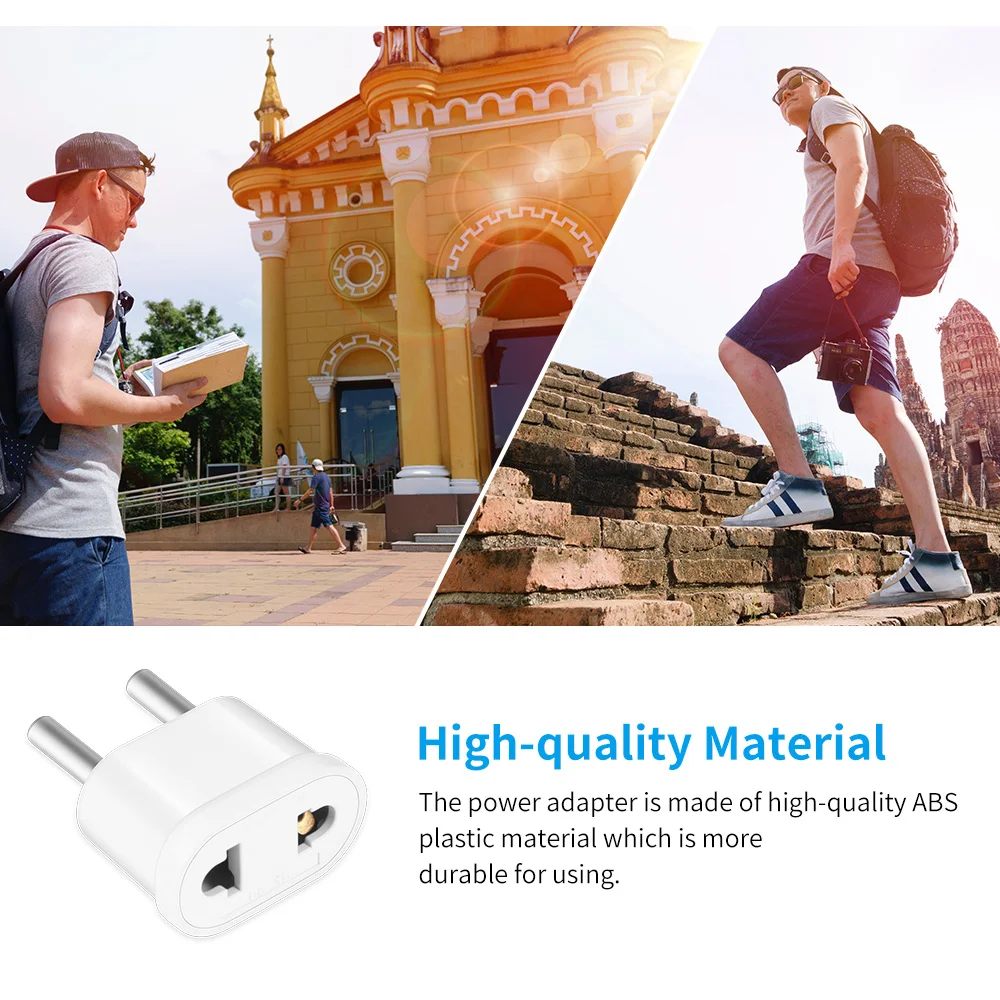Адаптер питания с европейской вилкой адаптеры переменного тока дорожный адаптер