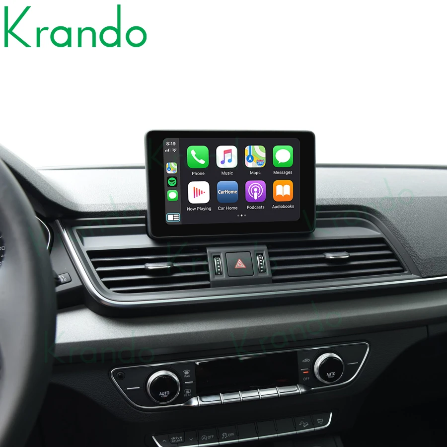 Krando беспроводной блок автоматического интерфейса Apple CarPlay Android для Audi Q5 Q5L SQ5 2009-2020