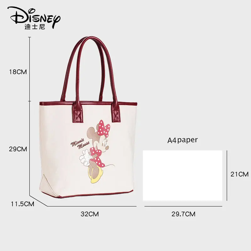 Роскошная Холщовая Сумка Disney с Минни дизайнерская дамская сумочка на плечо