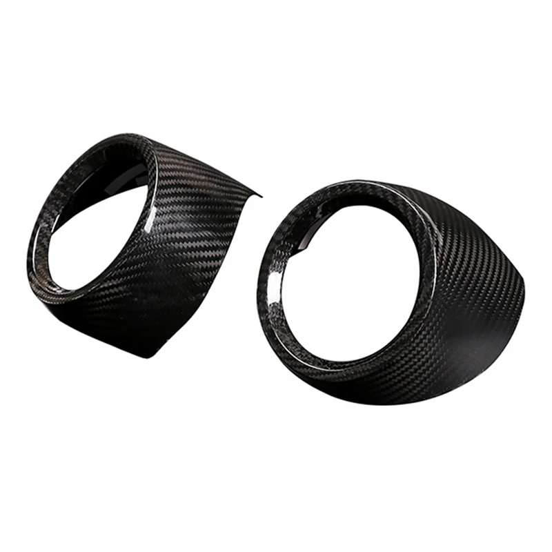 

AL22 -Real Carbon Fiber Side Air Conditioning Vent Outlet Cover Trim for Alfa Romeo Giulia 2017-2020 Air Outlet Decor Ring