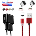 Магнитный usb кабель для зарядки mi cro USB C шнур для Xia mi 9 huawei p30 lite pro p10 lite p6 p7 p умный магнит быстрое зарядное устройство для телефона